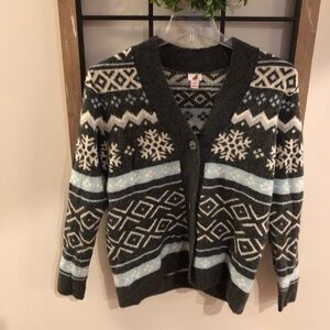 Cozy Snowflake Knit Cardigan